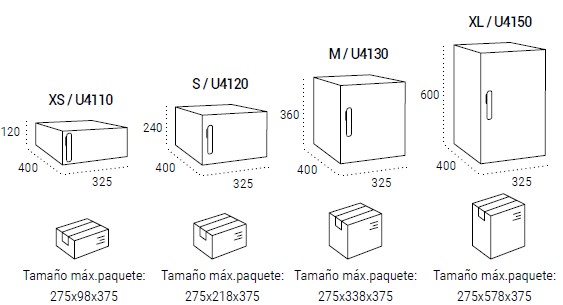 Buzones de paqueteria Univers Display